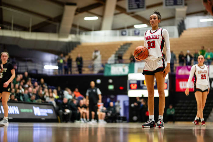 Clackamas Jesuit 6A Oregon girls basketball quarterfinal 2024 Naji Saker-115